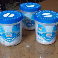 رطوبت گیر ظرفی  همراه مواد   پک 3 تایی