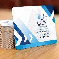 کارت ویزیت شرکت ساختمانی لایه باز | گرافیک با طعم تربچه