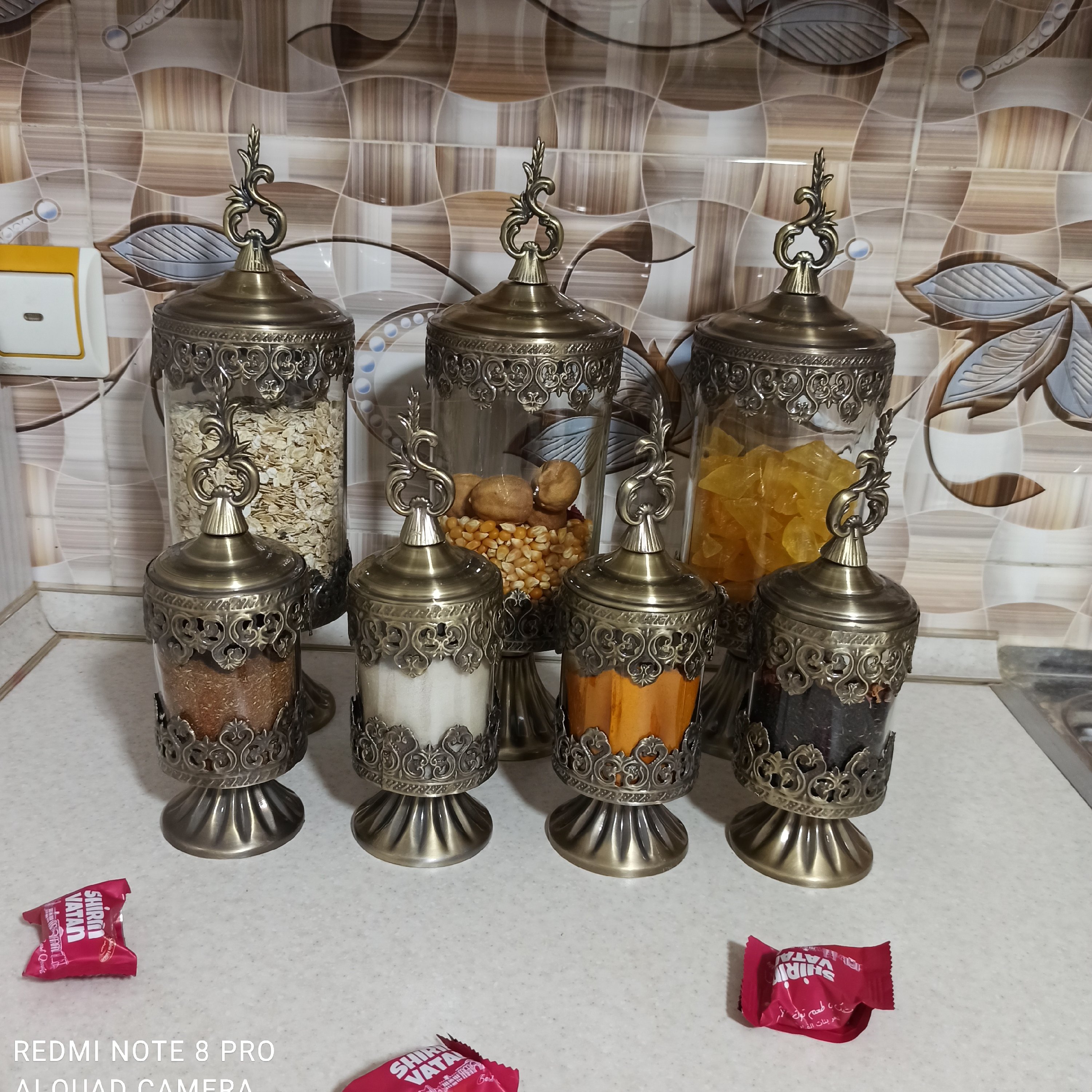پاسماوری هفت پارچه آنتیک  مدل تاج مناسب برای جهیزیه عروس 