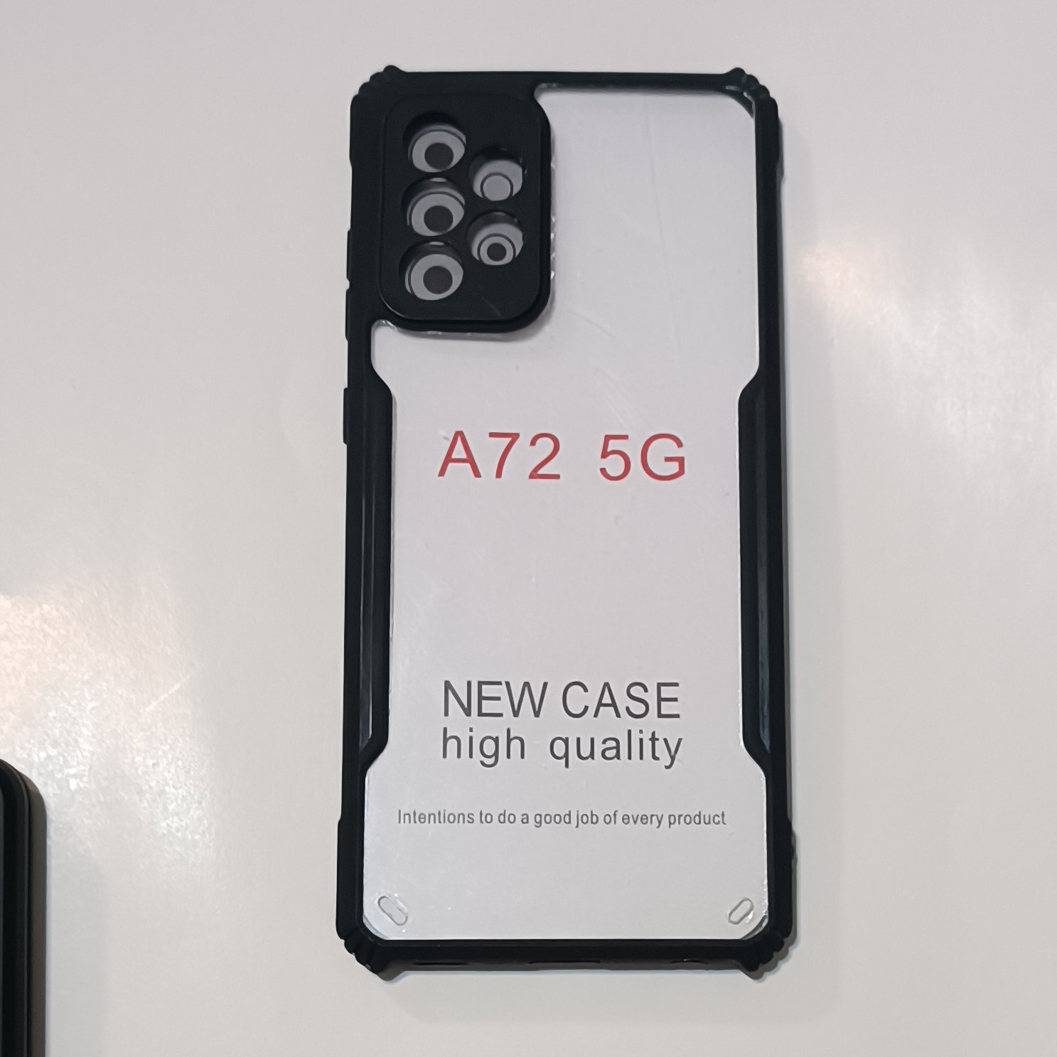 قاب کاور گارد گوشی سامسونگ a72 شفاف ضربه گیر محافظ لنز دار ا هفتاد دو 