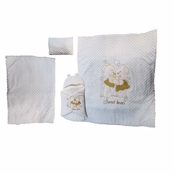 سرویس خواب دم دستی مدل sweet bear آبی