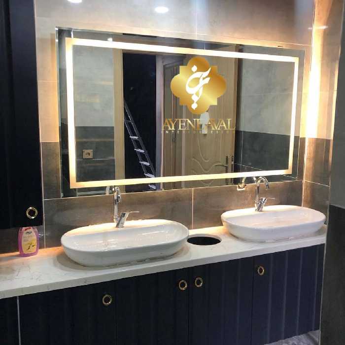 آینه روشویی مستطیل | سایز 70*140 - آینه اول