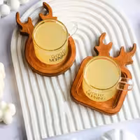 زیر لیوانی چوبی