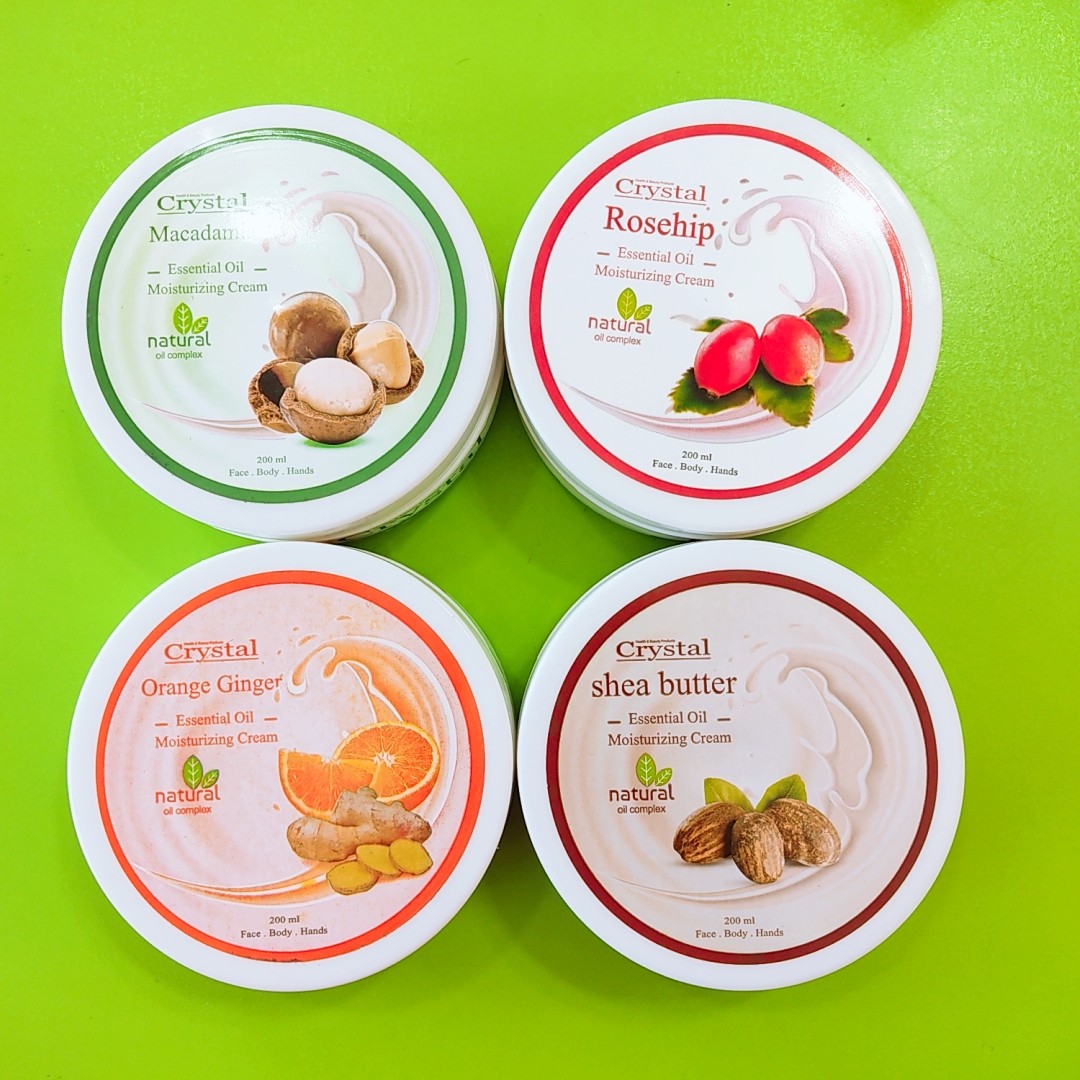 کرم مرطوب کننده کریستال  کاسه ای در 4 عصاره 