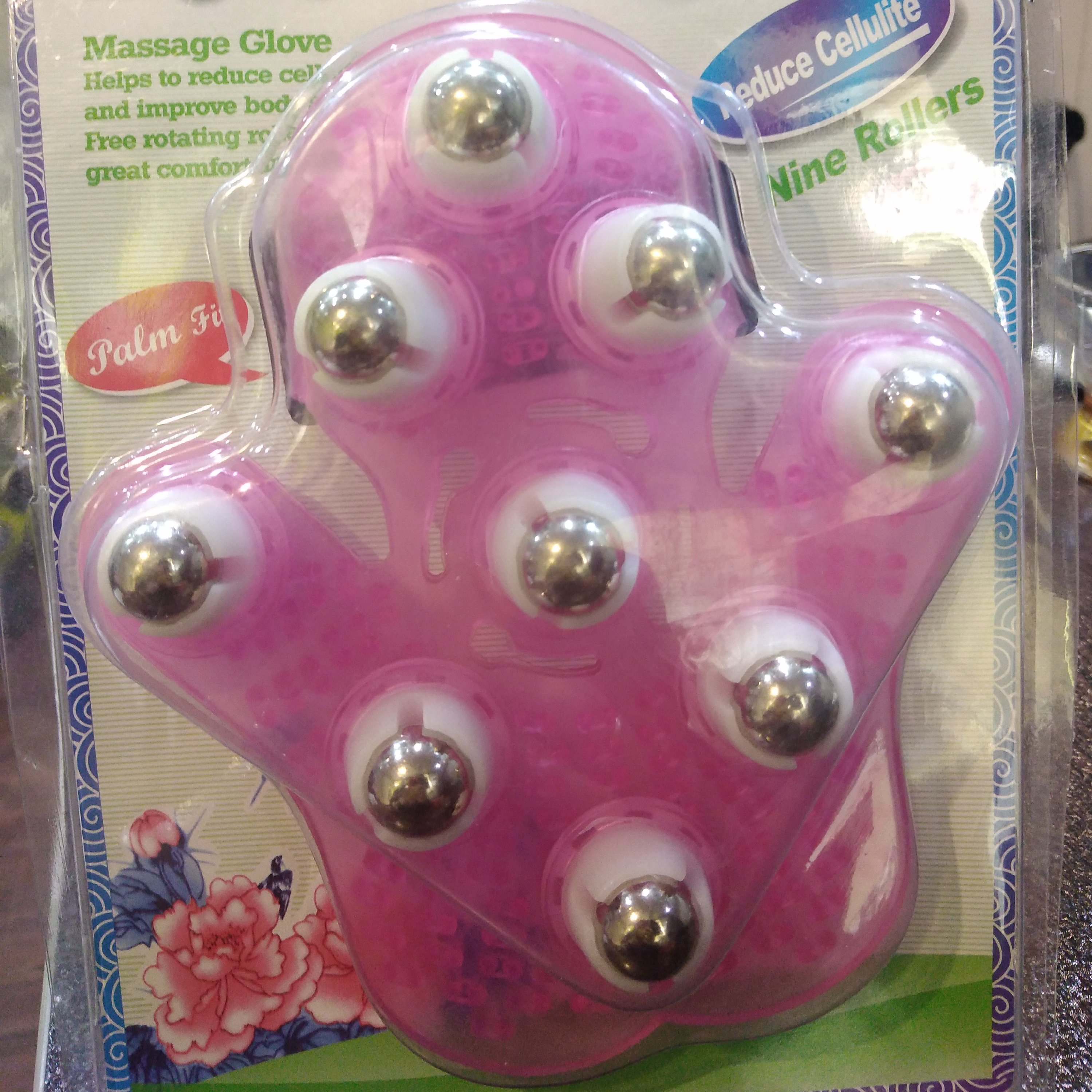 ماساژور دستی غلطکی مدل xn_360 با 9 غلطک فلزی و بدنه ژله ای و یک بست