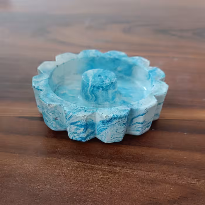 جاعودی سنگ مصنوعی به صورت رنگی و رگه دار 