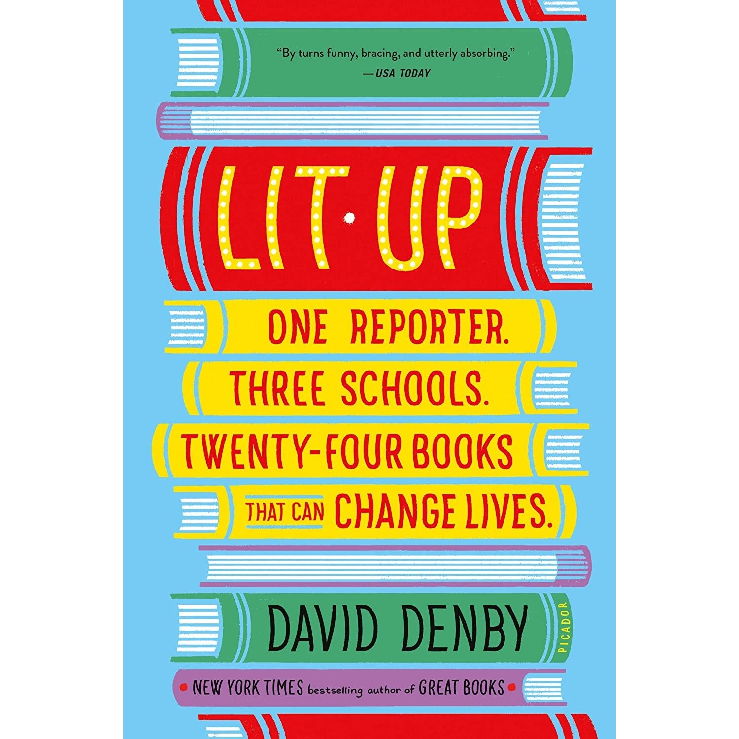 کتاب زبان اصلی Lit Up اثر David Denby انتشارات Picador Paper