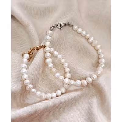 ست دستبند مروارید پرورشی زنانه و مردانه اصلی