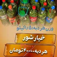 خیارشور اعلا-با خیارِ ریز-با دبه کاملا پُر