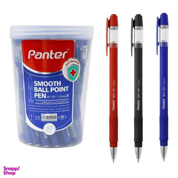 خودکار پنتر آنتی باکتریال مدل SP-101/1.0mm بسته 50 عددی کد 321