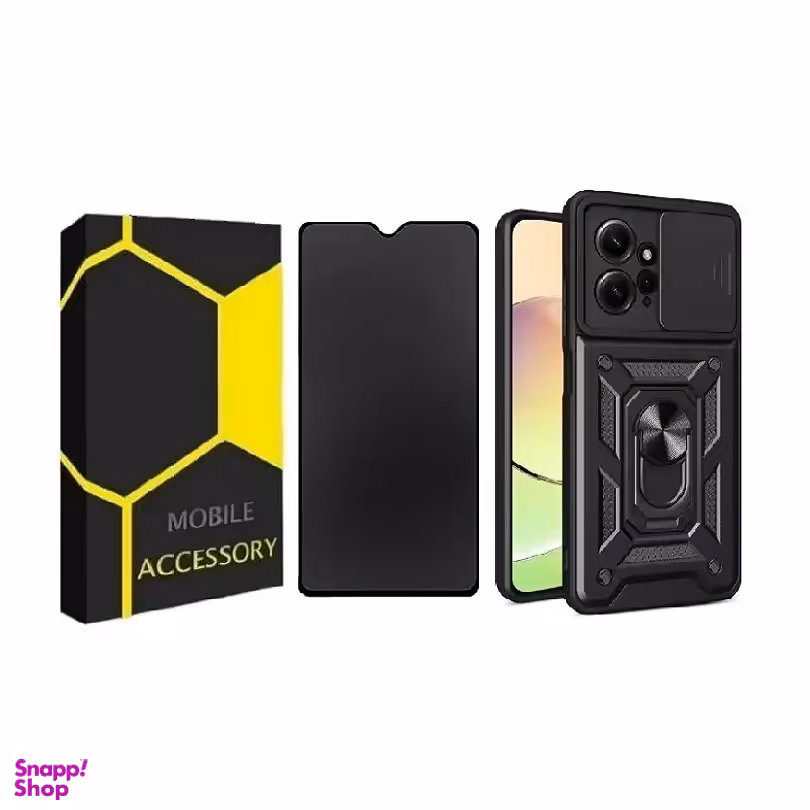 کاور موبایل مدل بتمنی مناسب شیائومی Redmi Note 12 4G به همراه محافظ صفحه نمایش Privacy