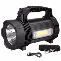 چراغ قوه کمپینگ شارژری و پاوربانک ضدآب اسمایلینگ شارک PS-889