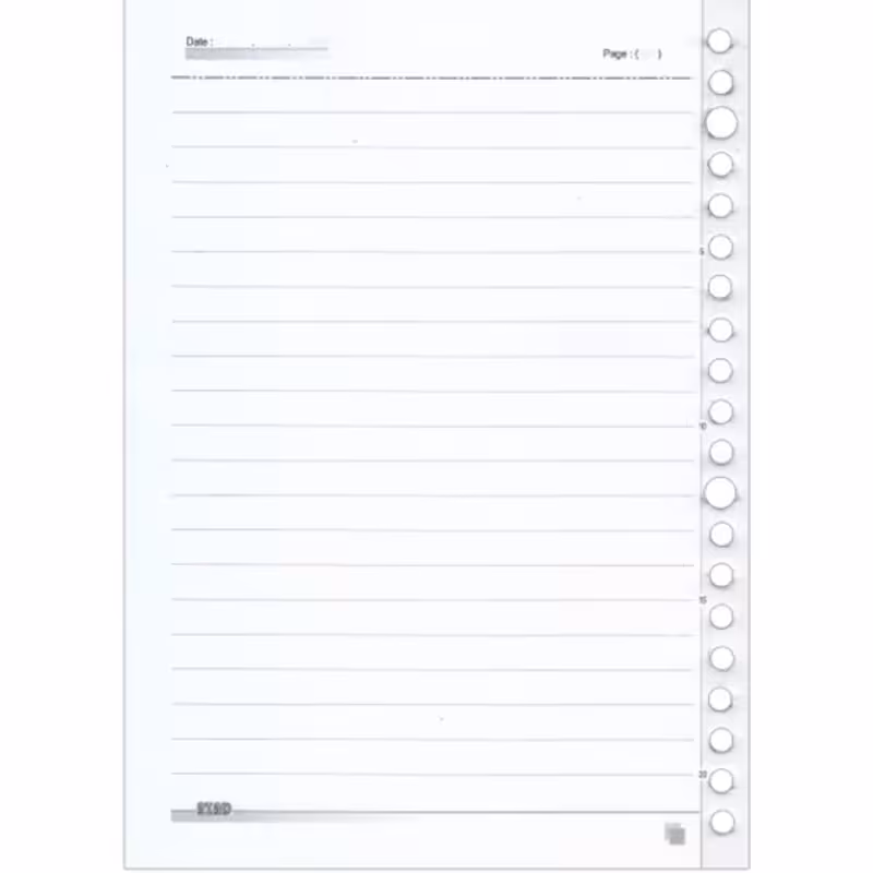 کاغذ کلاسور آزاد 20 حلقه بسته 100 عددی