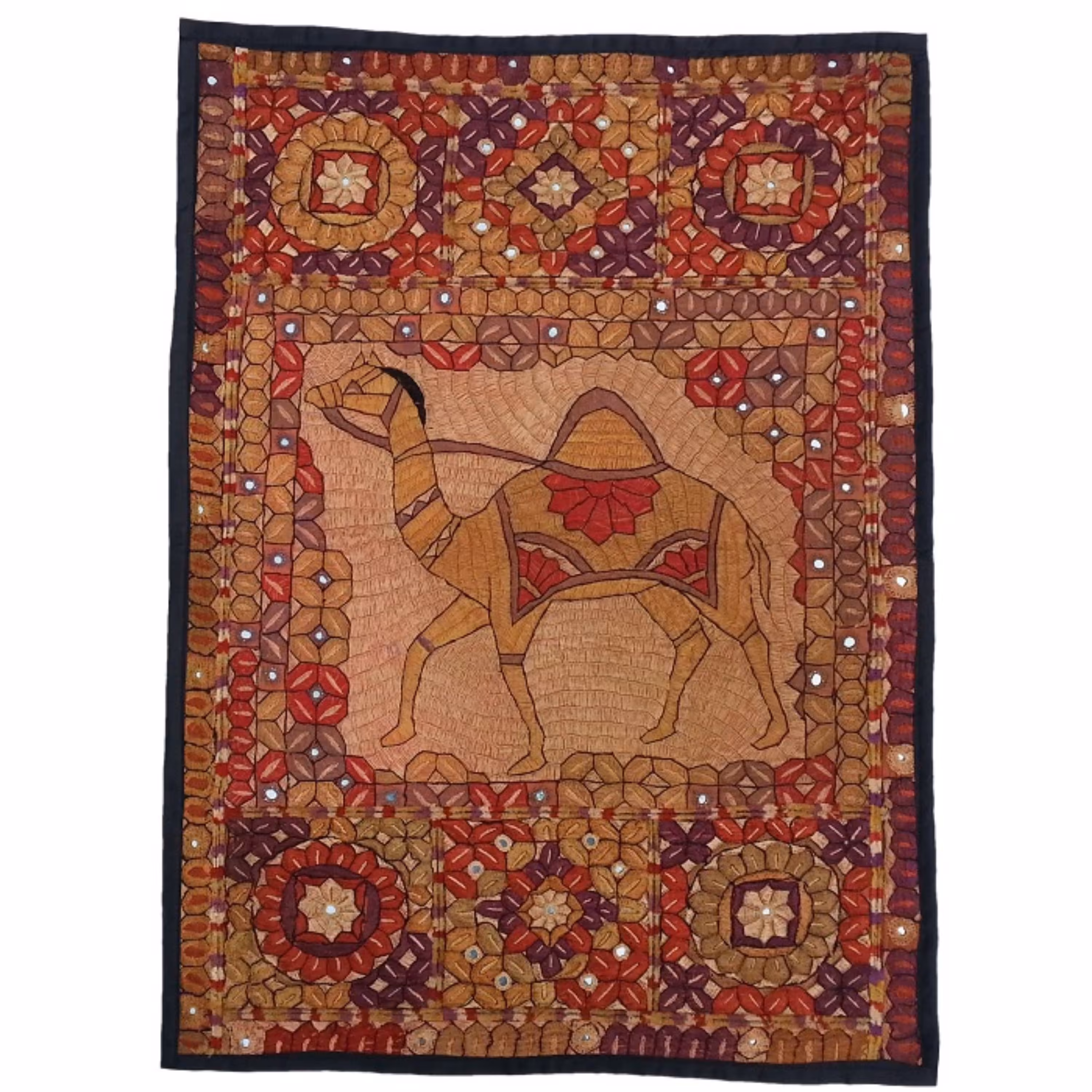 رومیزی سوزن دوزی ابریشم دیوار کوب کد GHAAB30 