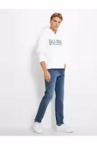 شلوار جین آبی مردانه Slim Brad 4wam40196nd Koton