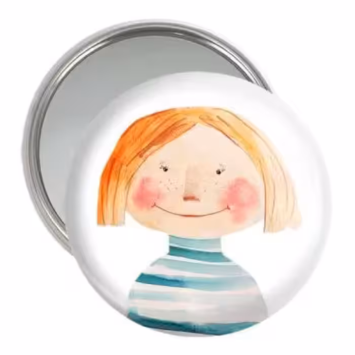 آینه جیبی خندالو مدل دخترونه کد 6108