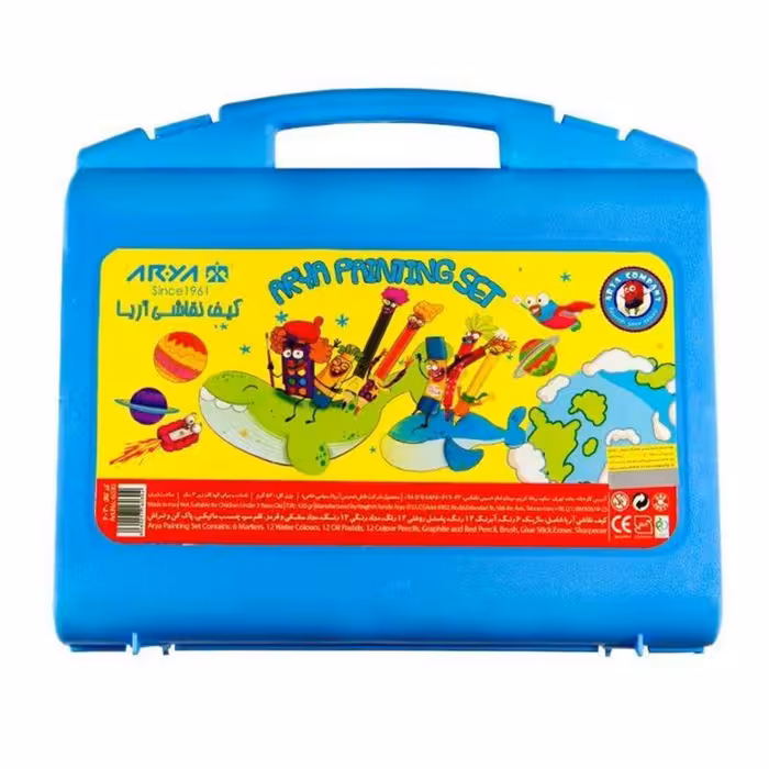 بسته رنگ آمیزی آریا کد 408B مجموعه 48 عددی