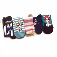 جوراب طرح دار ساق بلند مردانه زنانه الیاف پنبه نانو محصول ترکیه سایز 36تا41