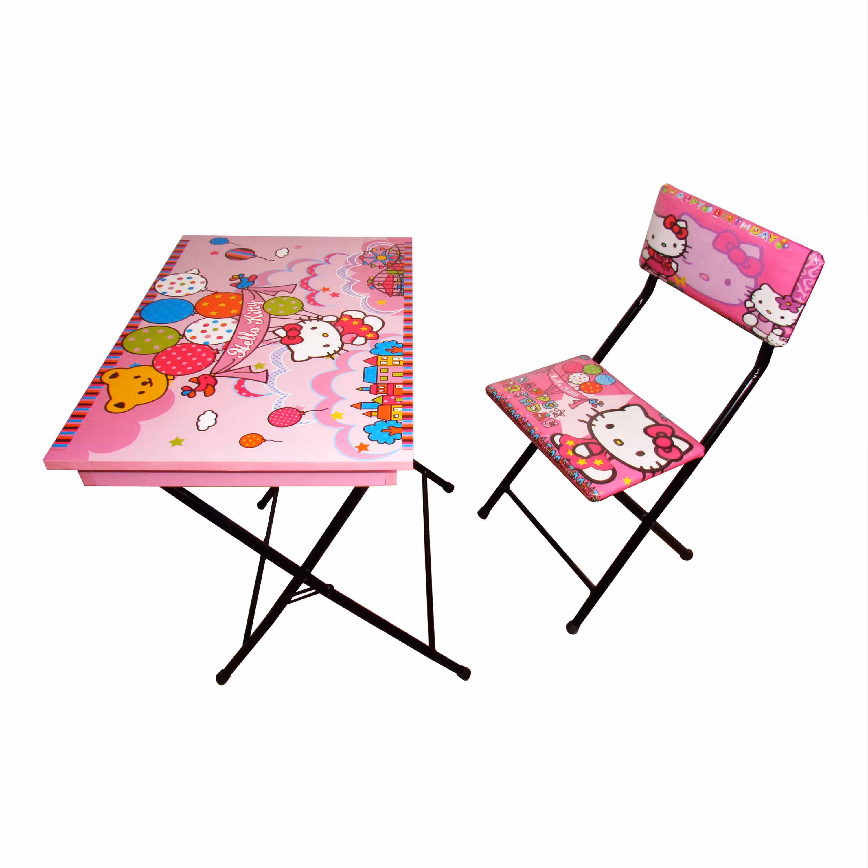 میز تحریر باکسدار و صندلی میزیمو طرح کیتی کد 1.1