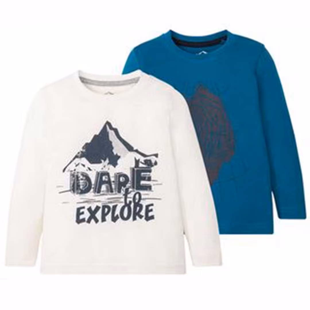 پک دو عددی بلوز پسرانه لوپیلو lupilu آلمان ، سایز 4 تا 6 سال (ارسال  رایگان)