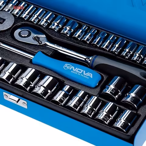 مجموعه40 عددی سری بکس و آچار NTS-7002 نووا