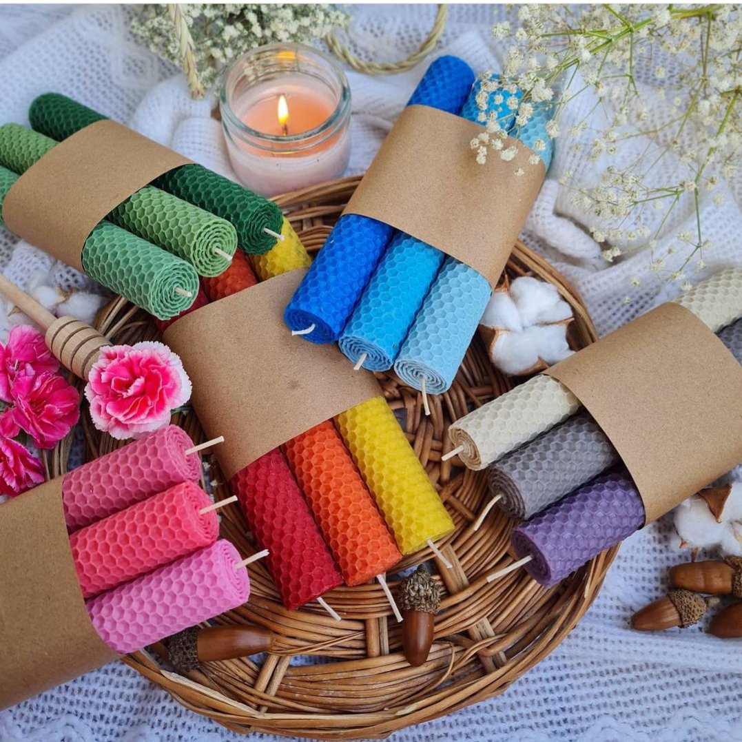 پک 3عددی شمع موم عسل