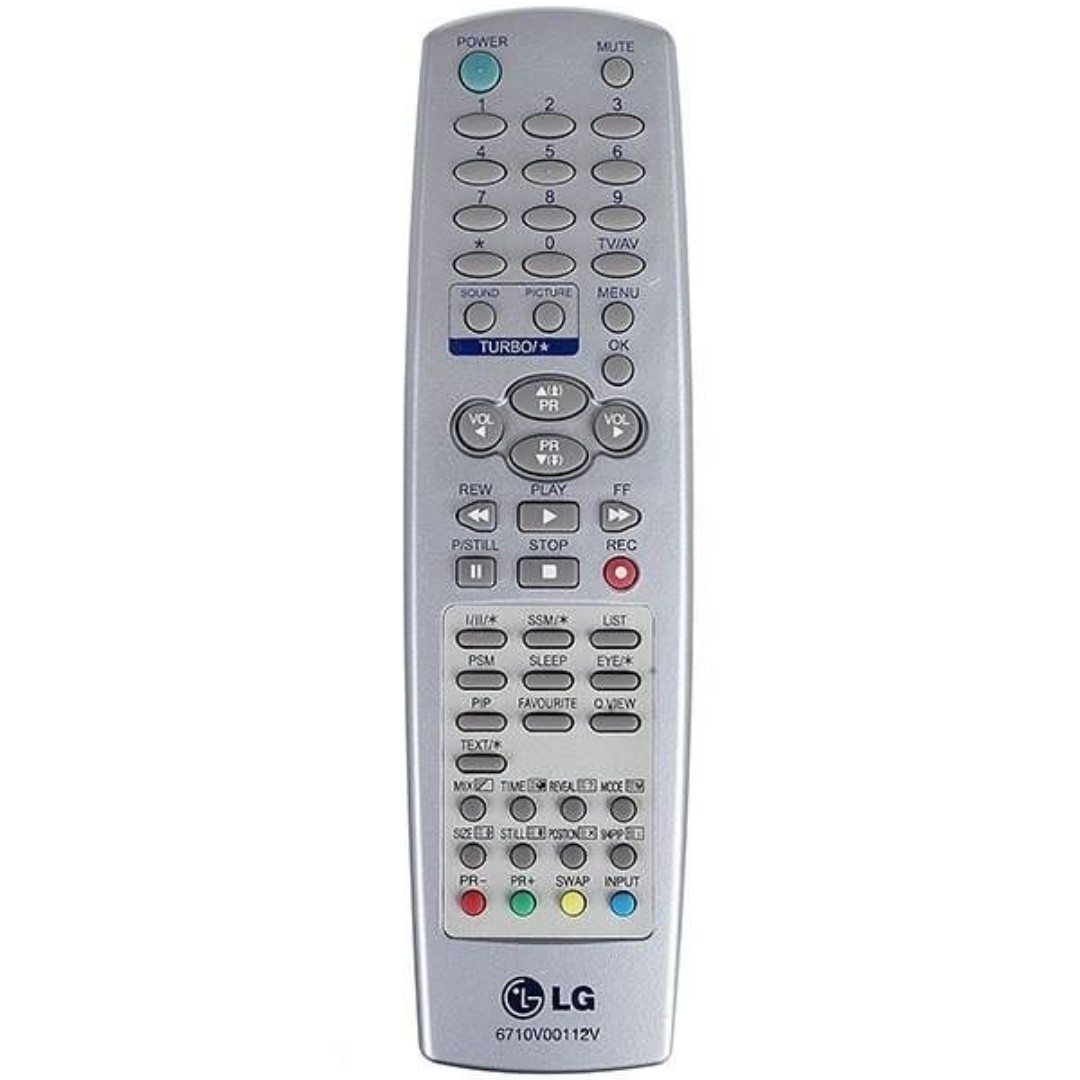 کنترل ریموت تلوزیون قدیمی ال جی مدل 112 LG TV