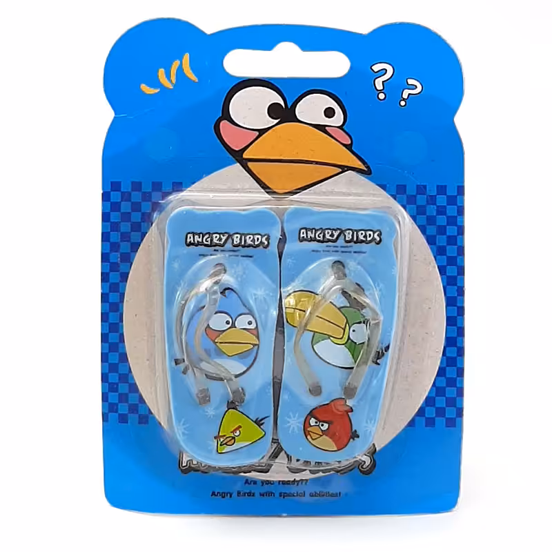 خرید پاک کن فانتزی طرح دمپایی Angry Birds جفتی