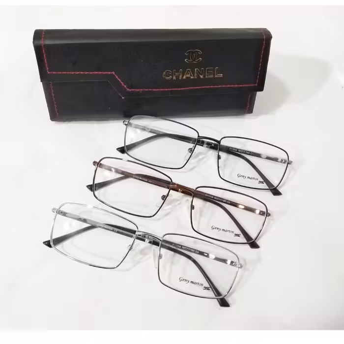 عینک طبی فلزی مردانه  برند اصل Geni martin زیبا و خاص 