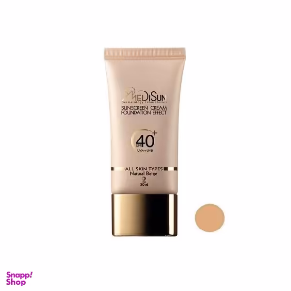 کرم ضد آفتاب مدیسان (Medisun) رنگ Natural Beige حجم 30 میلی‌لیتر