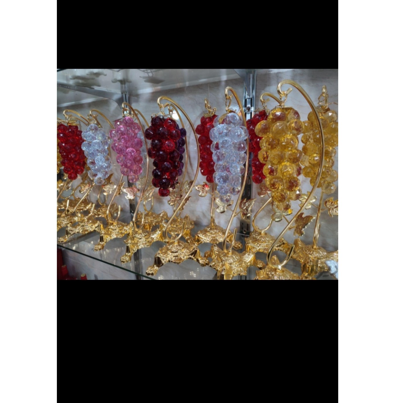 دکوری خوشه انگور طلایی 