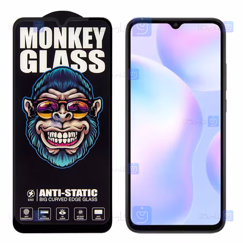 خرید گلس گوشی Xiaomi Redmi 9A مدل Monkey Anti Static