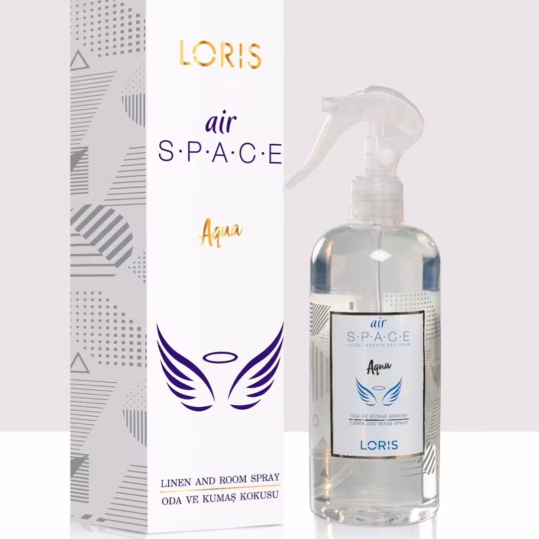اسپری خوشبو کننده محیط  برند لوریس 430میل  مناسب  پرده  روتختی آشپزخونه و سرویس بهداشتی
