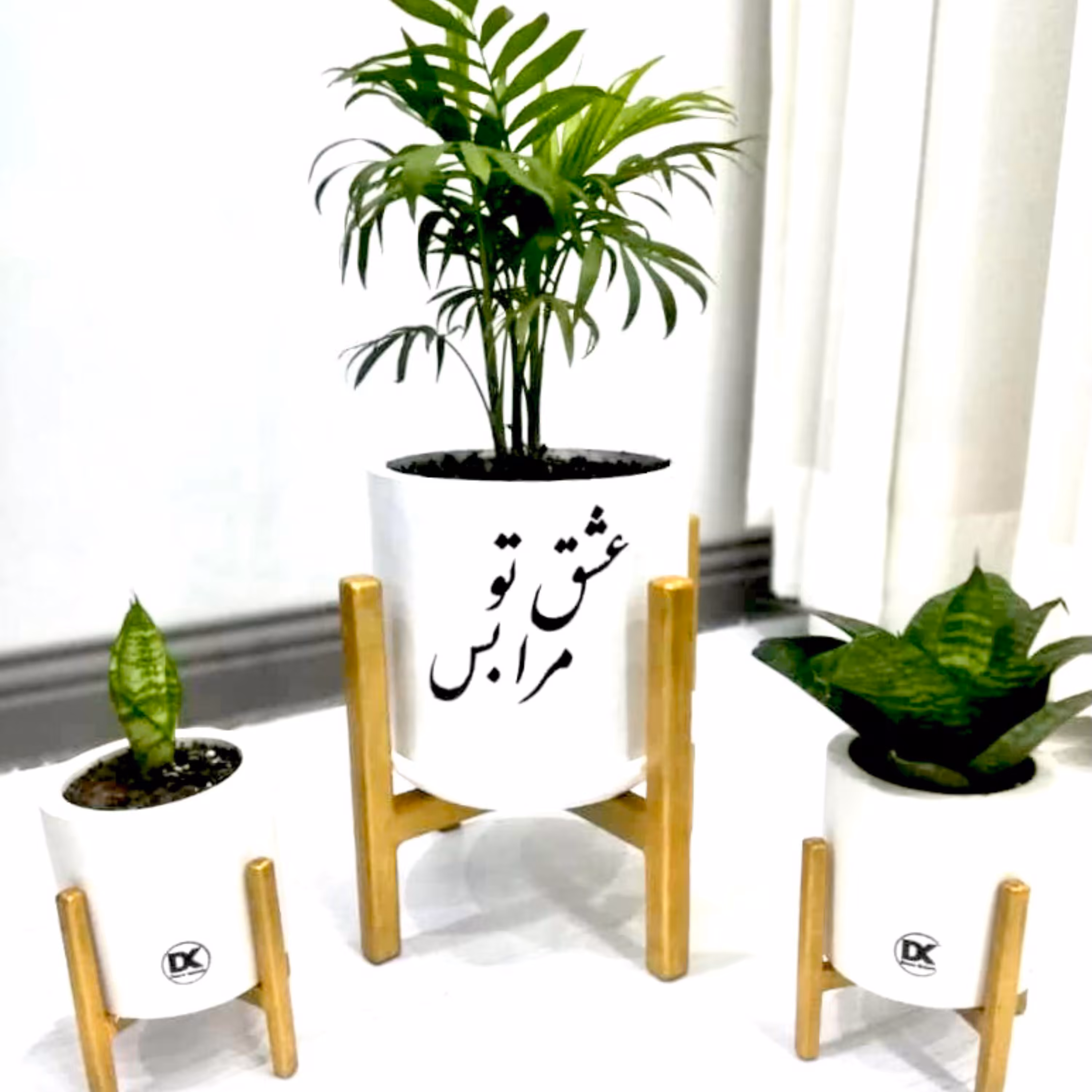 گلدان بتن پلیمری بزرگ