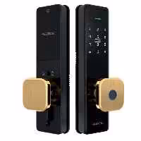 دستگیره دیجیتال هوشمند alock الاک مدل s350 پلاس رنگ طلایی