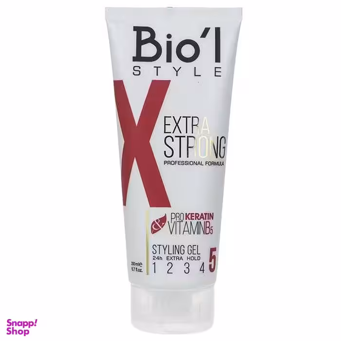 ژل مو بیول (Biol) مدل Extra Strong حجم 200 میلی‌ لیتر