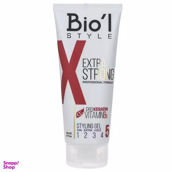 ژل مو بیول (Biol) مدل Extra Strong حجم 200 میلی‌ لیتر
