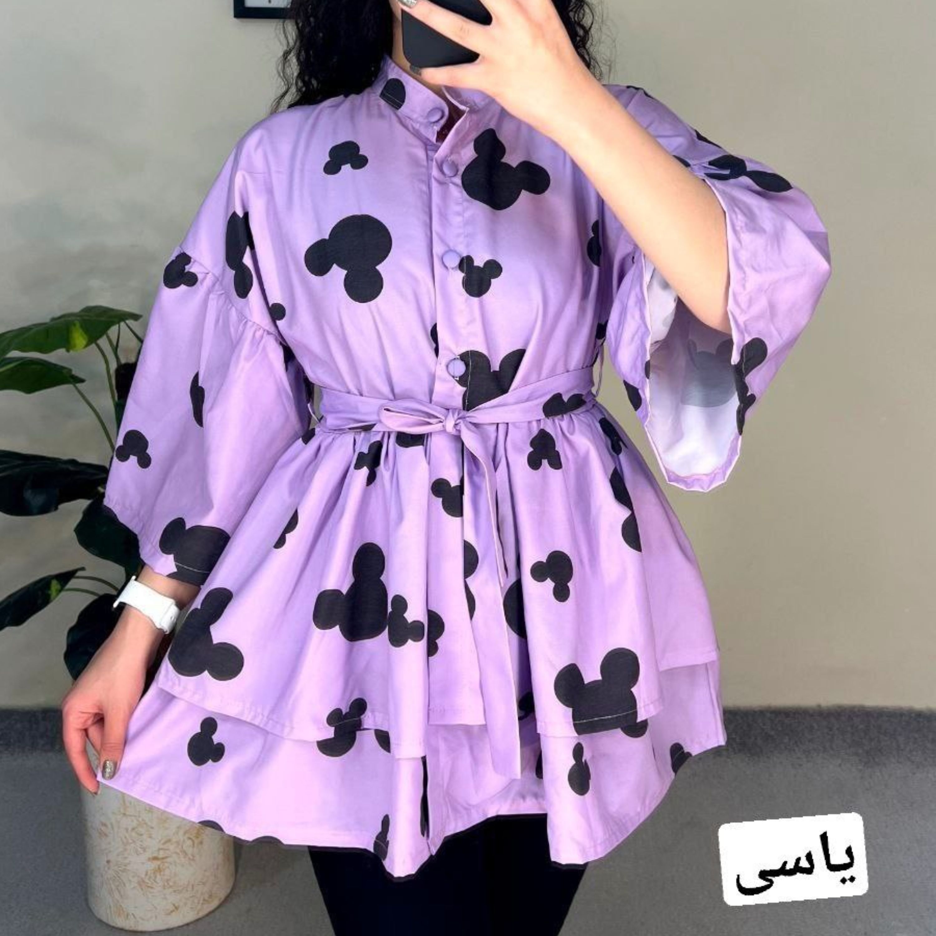 مانتو عروسکی داکرون طرحدار