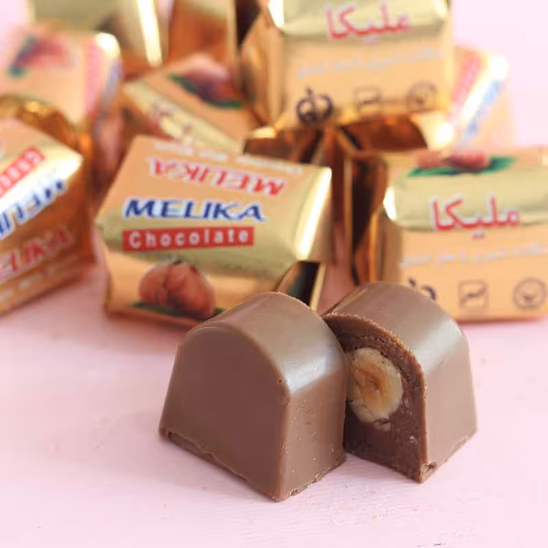 شکلات شیری ملیکا با مغز فندق(500 گرم)