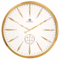 ساعت دیواری فلزی شوبرت مدل 5309 طلایی سایز 50