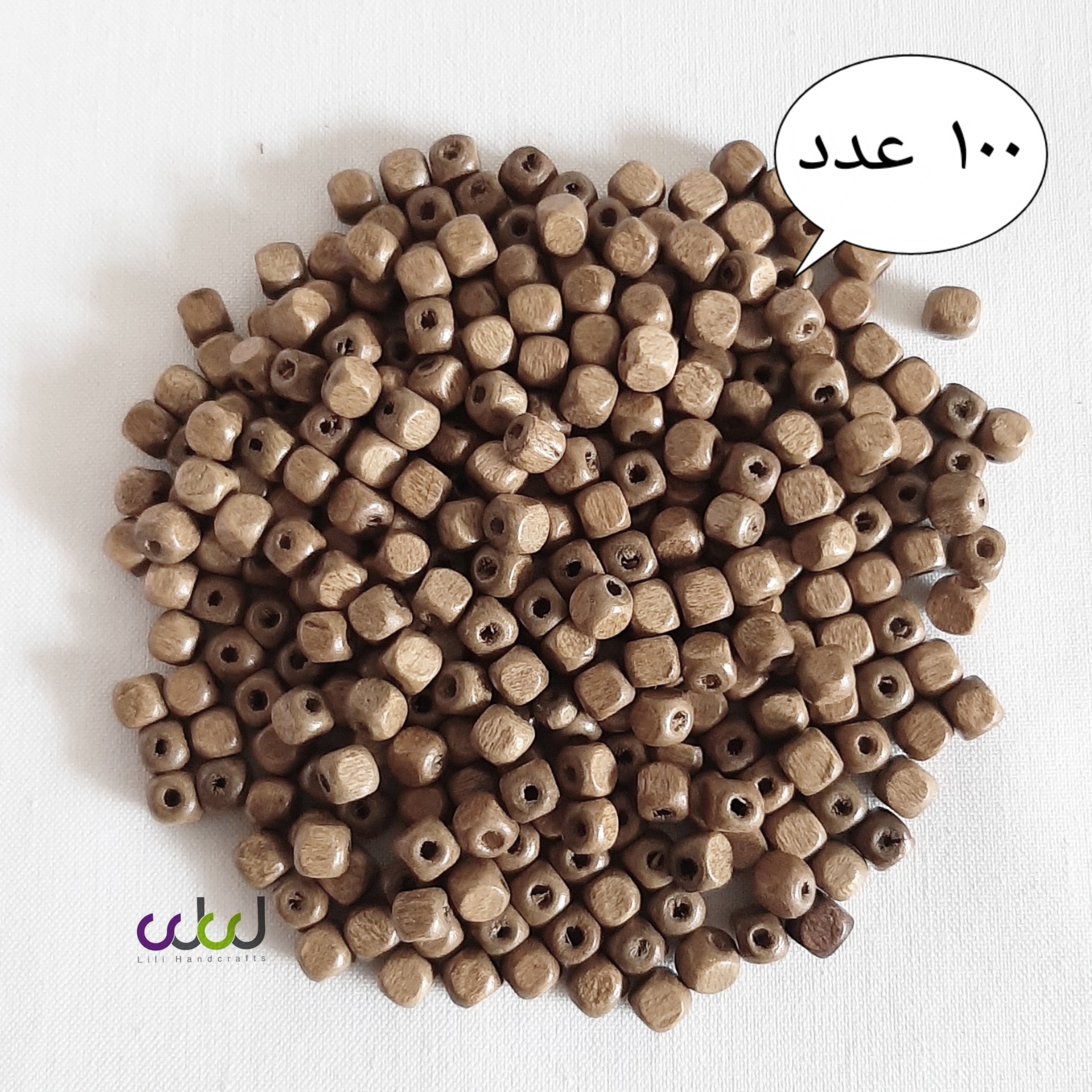 مهره چوبی مکعبی نسکافه ای N-2