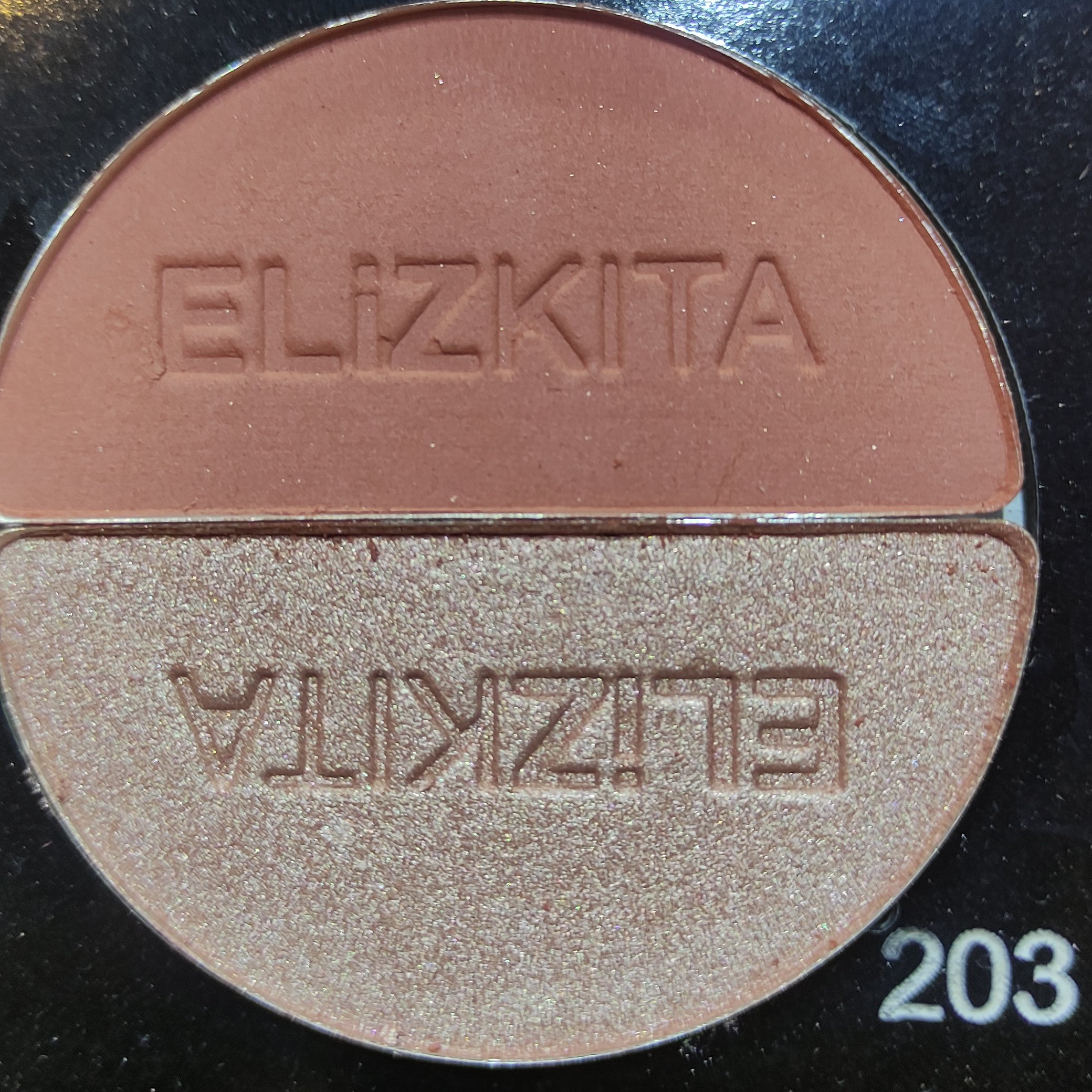 رژگونه و هایلایتر دو قلوی الیزکیتا شماره 203