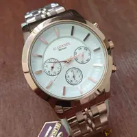 ساعت مچی مردانه الگانس فول تایم بدنه استیل ELEGANCE 