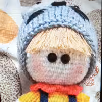 عروسک بافتنی روسی با قد 23 سانت (دستساز)