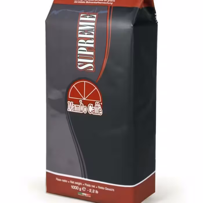 دانه قهوه بونگوستو سوپرمی 100%عربیکا مامبو BUON GUSTO SUPREME Mambo وزن 1 کیلو