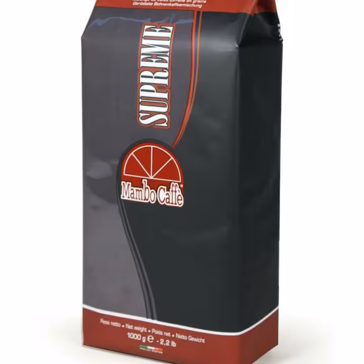 دانه قهوه بونگوستو سوپرمی 100%عربیکا مامبو BUON GUSTO SUPREME Mambo وزن 1 کیلو