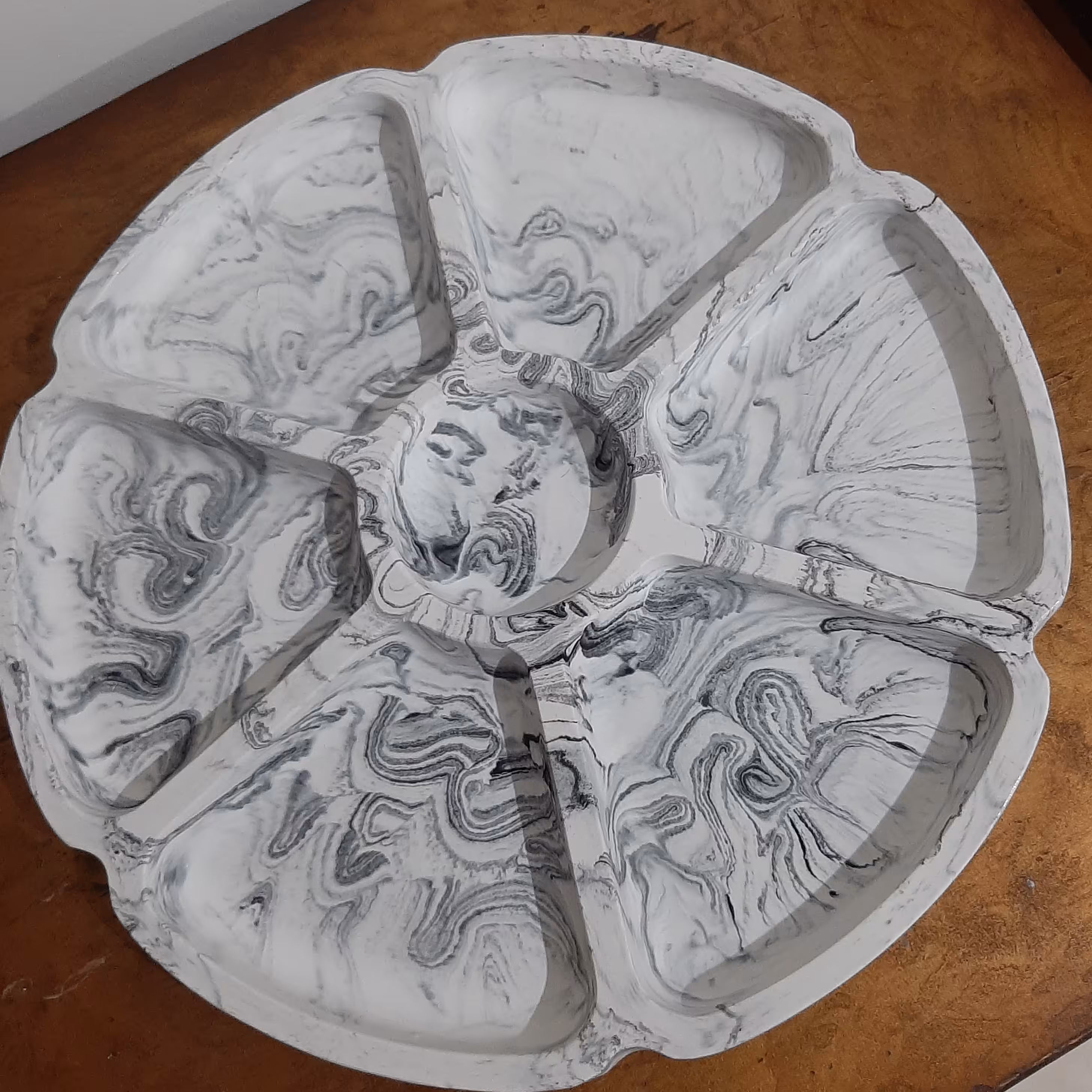 اردوخوری 6 پر طرح ماربل 