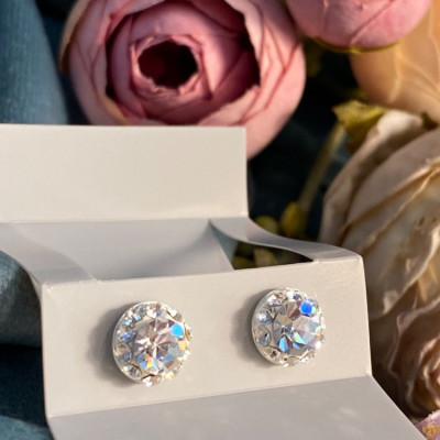 گوشواره نقره عیار 925 حک شده روی خود گوشواره بینظیر برای کادو تولد