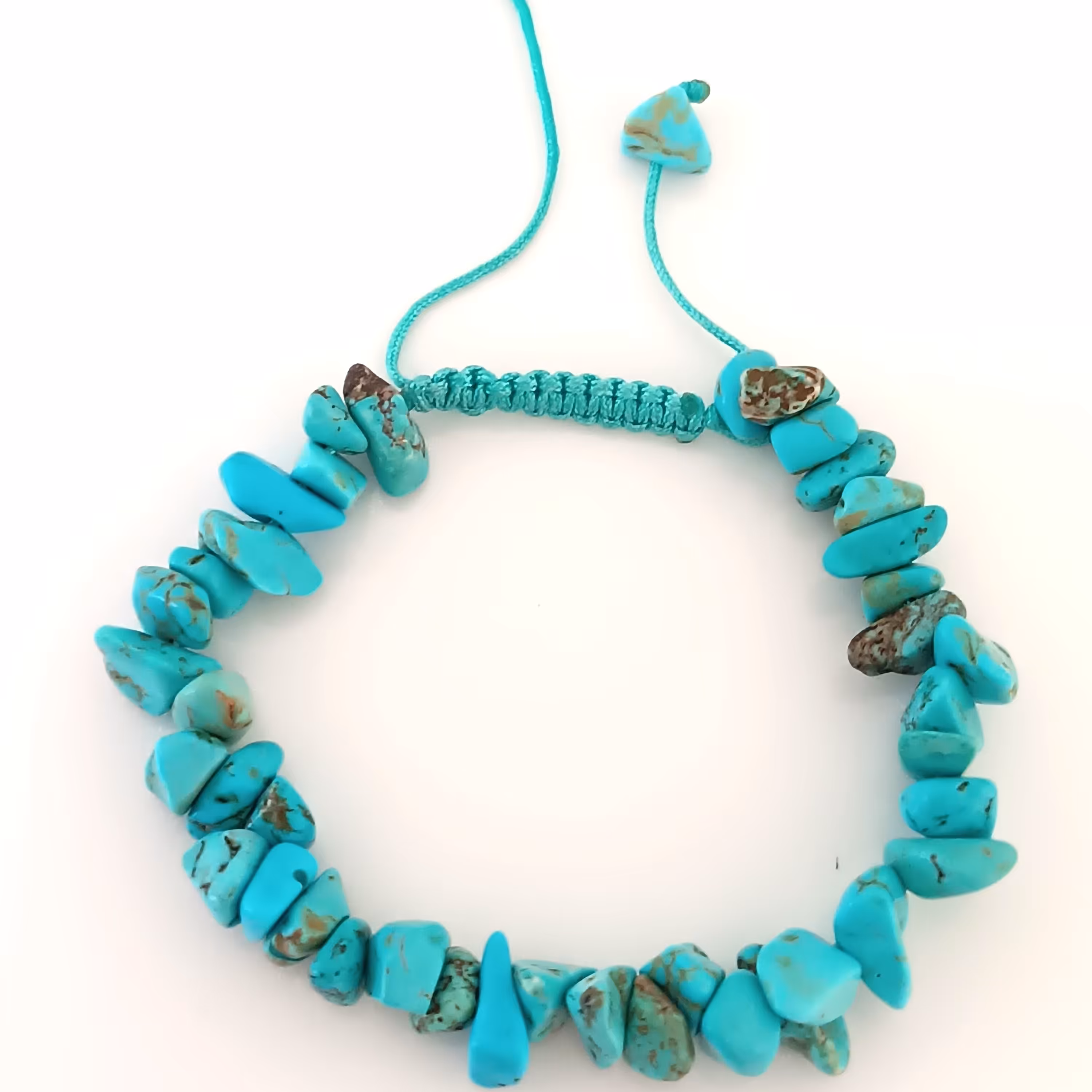 دستبند سنگی فیروزه بابندکشویی 