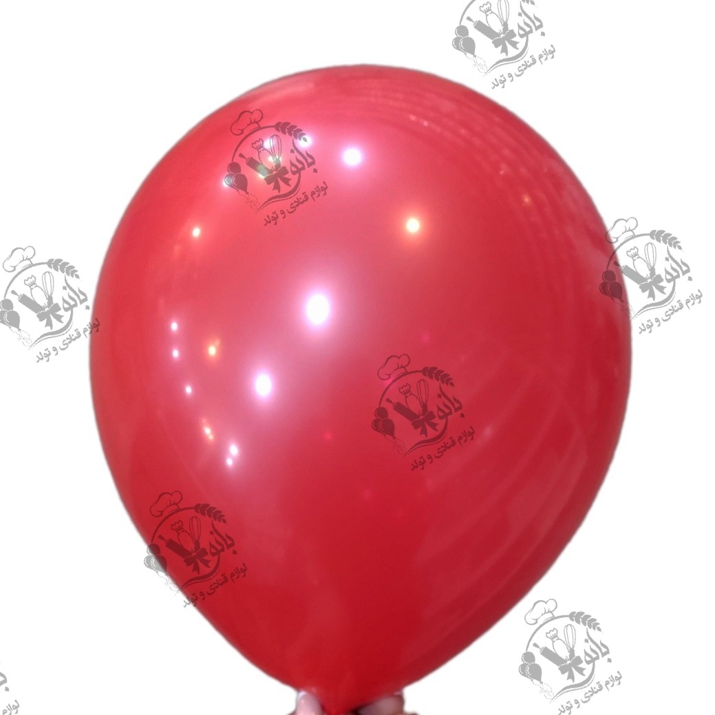 بادکنک ساده رنگ قرمز (12 اینچ) جنس درجه یک-قابلیت تِست بادکنک قبل از ارسال -